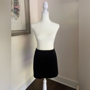 ZARA Black Velvet Mini Skirt